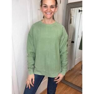 NEW MOON RYDER clara crew neck sweatshirt in sage